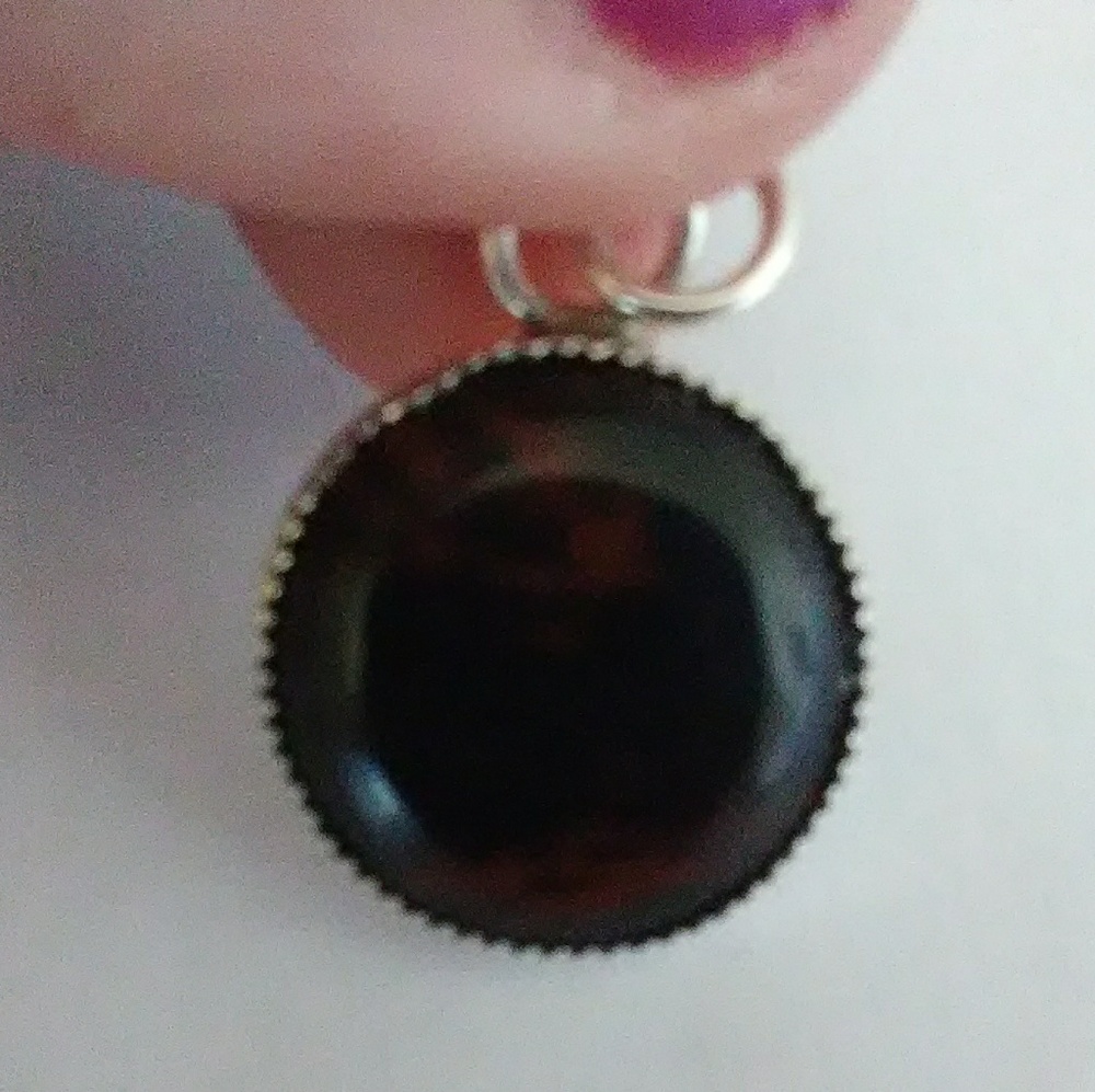 Sterling Mahogany Jasper pendant